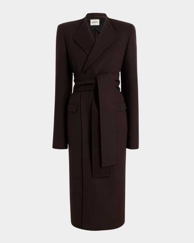 Jelson Double-Face Wool Wrap Coat